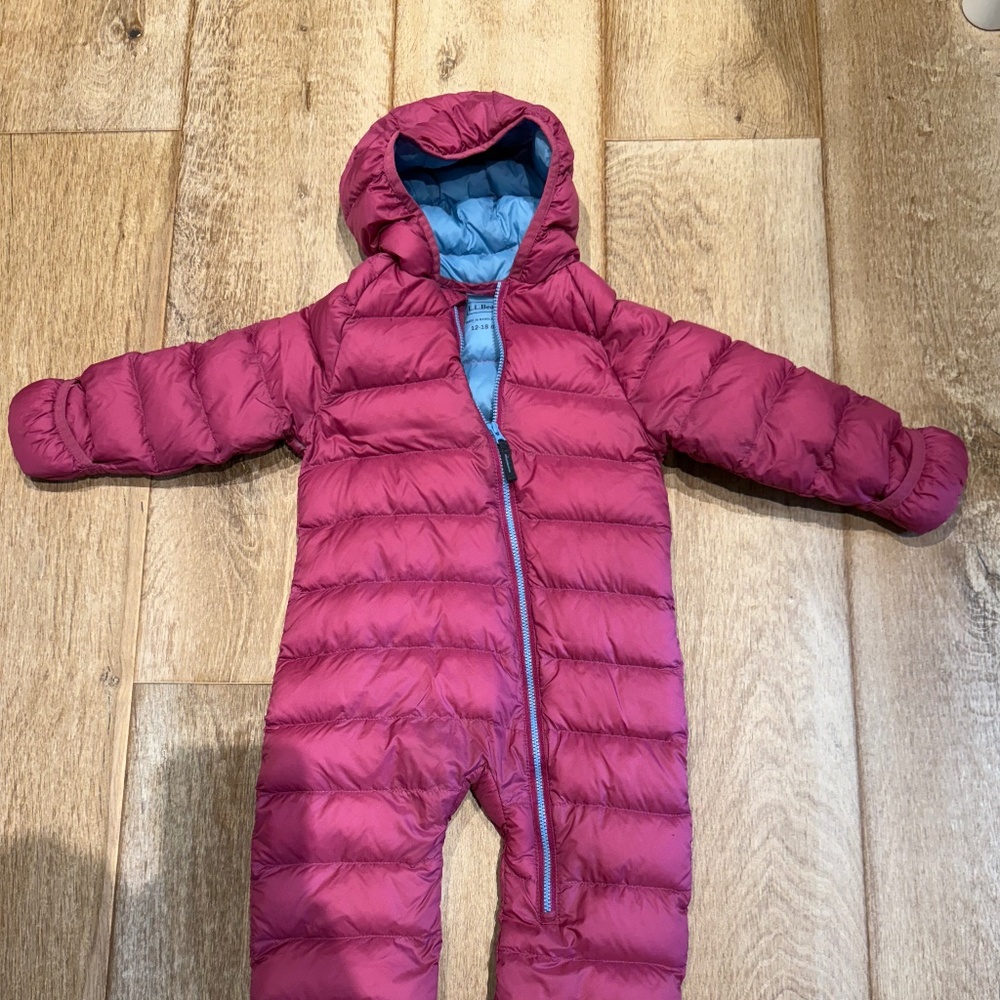 L.L Bean Infant Bunting 650 Down 12-18M